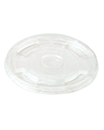 Clear Lid w/Straw Hole Fits 9-24oz PLA Cold Cups