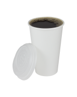 16-oz Hot Cup Unprinted Paper/PLA Lined White