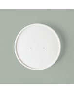 12oz-32oz PLA-lined Bleached Paper Food Container Lid (115 mm), 500/cs