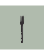 Fork, Medium Weight Black - Bulk CPLA Compostable Cutlery 1000/case
