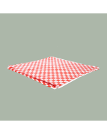 12” x 12” Compostable PLA Mineral Paper – Grease Proof – Red/White Check​, 5,000/cs