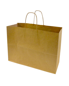 16x6x12.5 Natural Kraft Shopping Bag