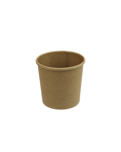12-oz Combo Kraft Round Paper Food Container w/Lid