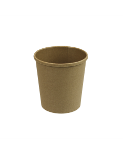16-oz COMBO Kraft Round Paper Food Container w/Lid