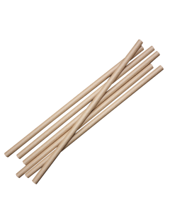 8" Kraft Paper Straw Compostable unwrapped