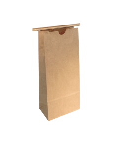Coffee Bag 1lb Kraft Bag PLA Lined 4.25x2.5x10.5