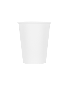 12-oz Hot Cup Unprinted Paper/PLA Lined White