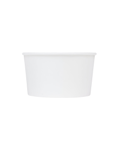 12-oz Container Unprinted Paper/PLA White