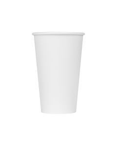 16-oz Hot Cup Poly Lined White Paper Unprinted