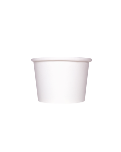 8-oz Double Poly Paper Cold/Hot Container PP White