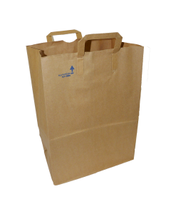 1/6BBL Handle Brown Grocery Bag 70#