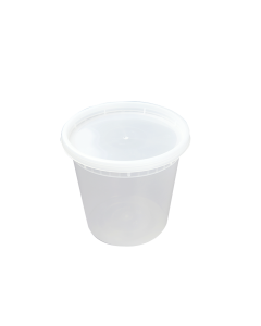 24-oz Plastic Deli Container w/lid