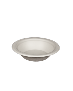 12-oz Bowl Fiber Flat Bottom Round White